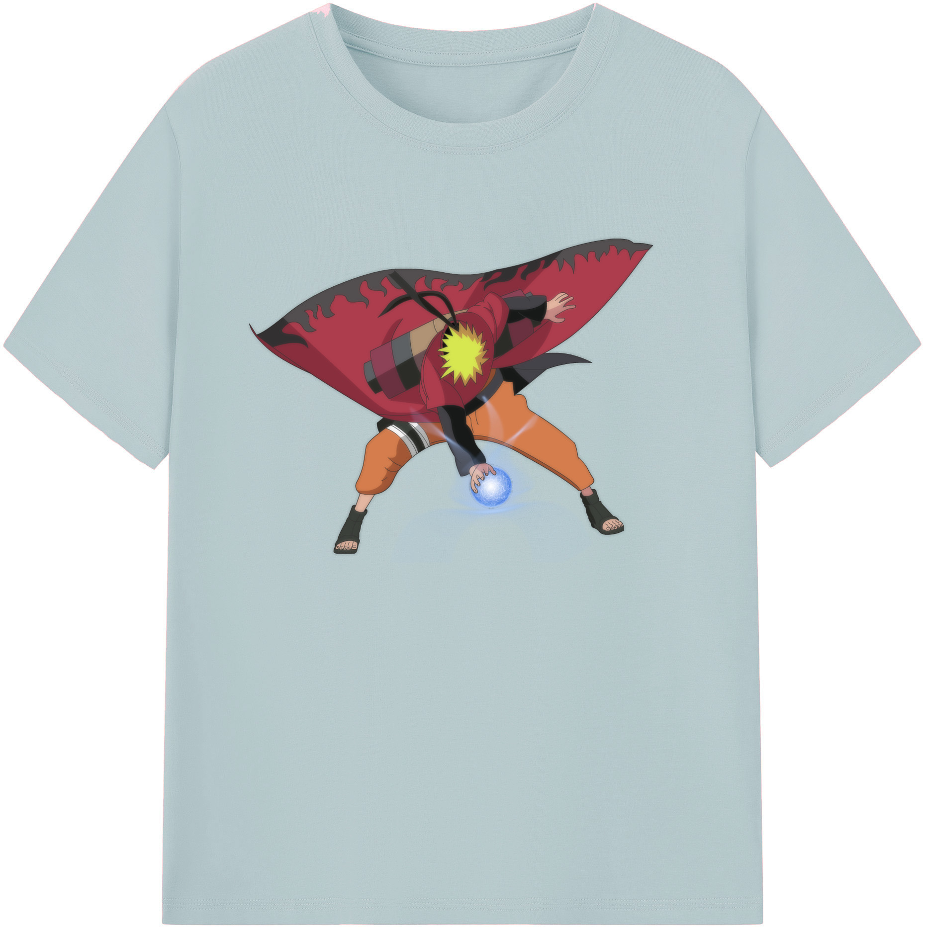 （画像用） NARUTO -ナルト- うずまき ナルト Uzumaki Naruto 綿100％半袖Tシャツ（フロントプリント）